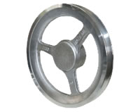 Polia de Aluminio Raiada